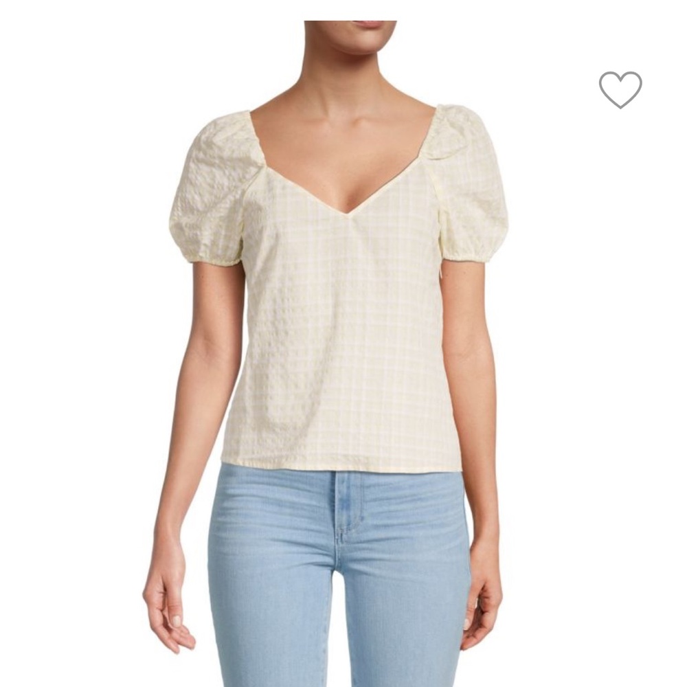 PAIGE Gjelina Checked Top